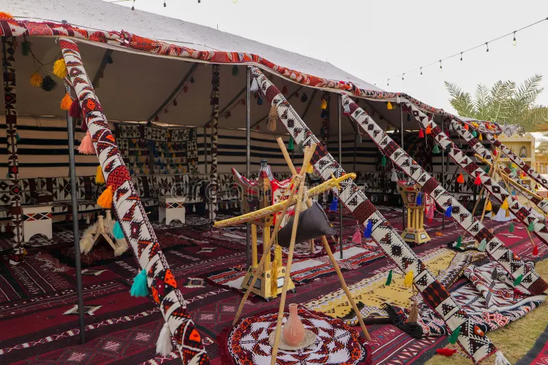 Welcoming at the tent (Bedouin style)